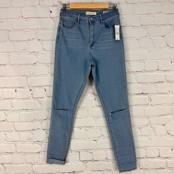 PacSun bullhead Jean super high rise skinniest denim jean NWT size 28 distressed - Picture 2 of 14
